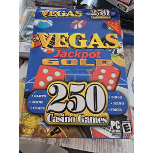 Vegas Jackpot Gold PC Game 250 Casino Games 2000 GUC